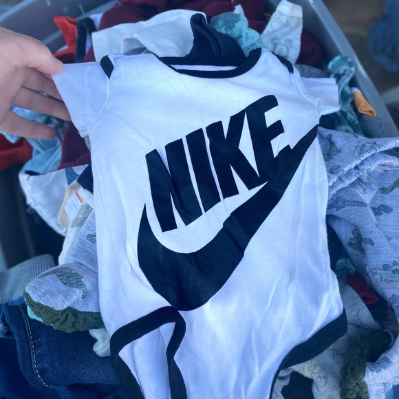 all kinds of name brands Other - Nike Black and White Infant Onesie